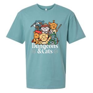 Dungeons And Cats Cute Cat Lover Funny For Lover Trending Sueded Cloud Jersey T-Shirt