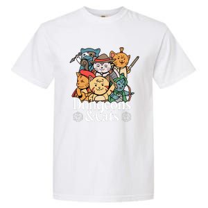 Dungeons And Cats Cute Cat Lover Funny For Lover Trending Garment-Dyed Heavyweight T-Shirt