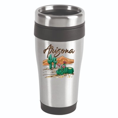Desert Arizona Cactus Southwestern 16oz Travel Tumbler