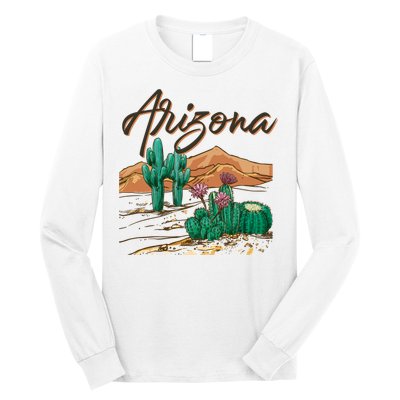 Desert Arizona Cactus Southwestern Long Sleeve Shirt