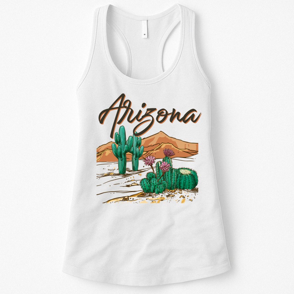 Desert Arizona Cactus Southwestern Womens Tank Top