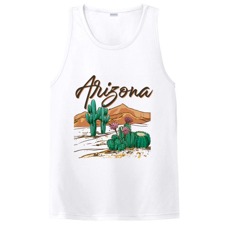 Desert Arizona Cactus Southwestern PosiCharge Competitor Tank