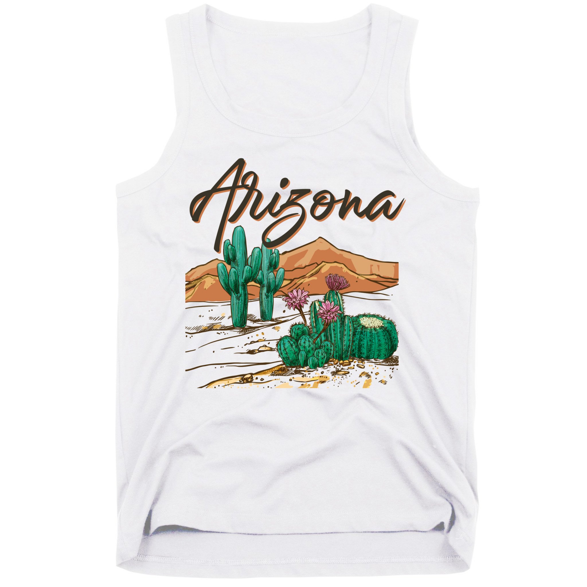 Desert Arizona Cactus Southwestern Tank Top