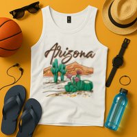 Desert Arizona Cactus Southwestern Tank Top