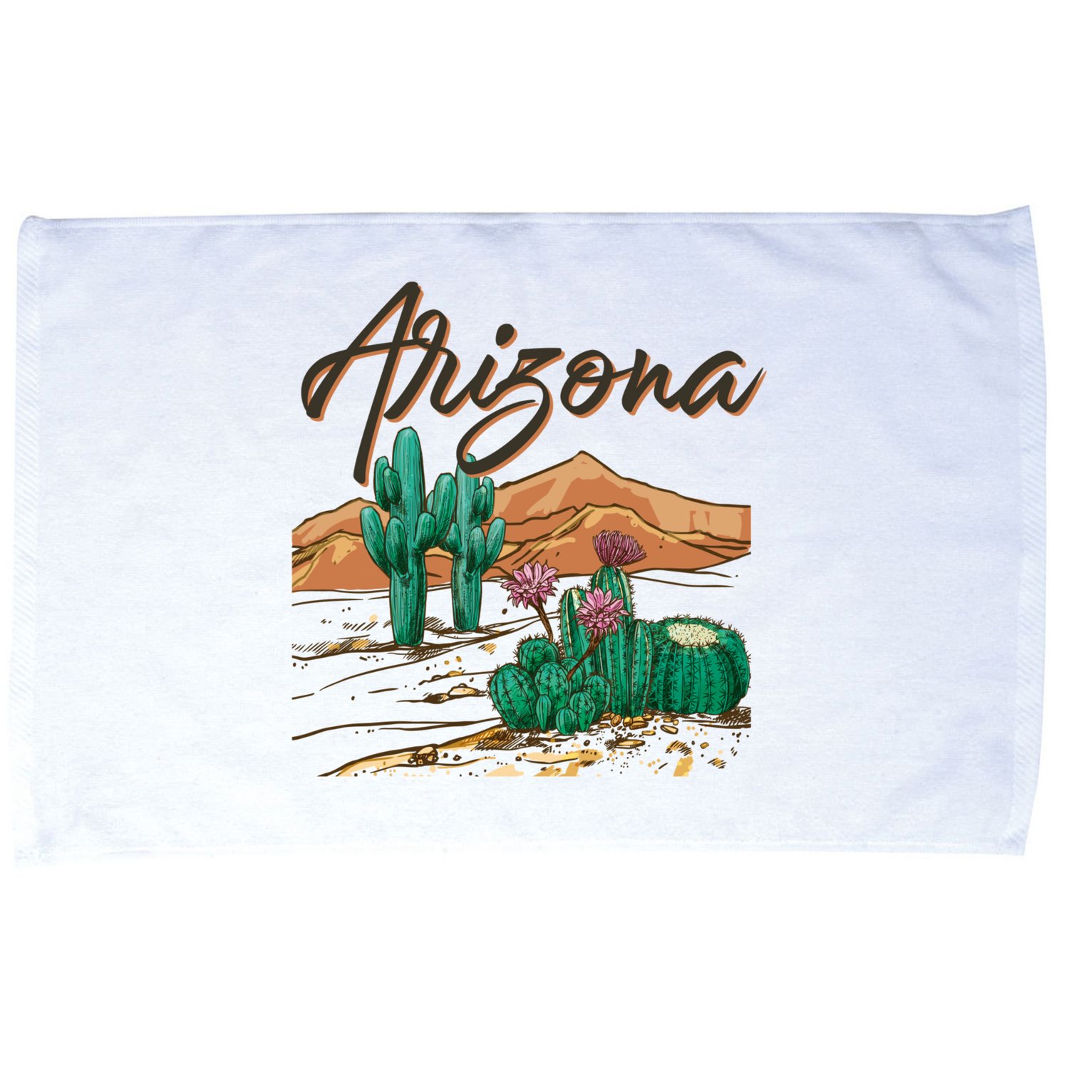 Desert Arizona Cactus Southwestern Microfiber Hand Towel