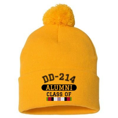 Dd214 Alumni Class Of Oef Afghanistan Veteran Pride Cool Gift Pom Pom 12in Knit Beanie