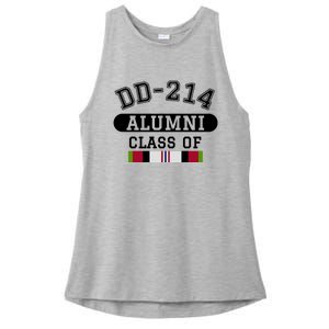 Dd214 Alumni Class Of Oef Afghanistan Veteran Pride Cool Gift Ladies PosiCharge Tri-Blend Wicking Tank