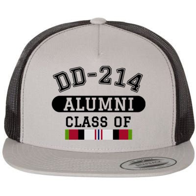 Dd214 Alumni Class Of Oef Afghanistan Veteran Pride Cool Gift Flat Bill Trucker Hat