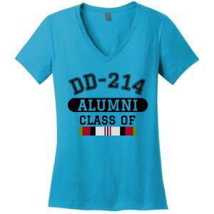 Dd214 Alumni Class Of Oef Afghanistan Veteran Pride Cool Gift Women's V-Neck T-Shirt