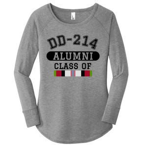 Dd214 Alumni Class Of Oef Afghanistan Veteran Pride Cool Gift Women's Perfect Tri Tunic Long Sleeve Shirt