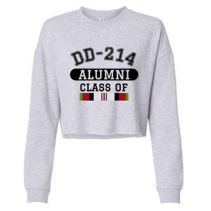 Dd214 Alumni Class Of Oef Afghanistan Veteran Pride Cool Gift Cropped Pullover Crew