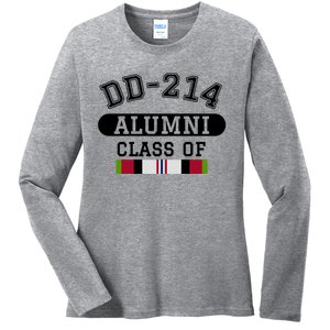 Dd214 Alumni Class Of Oef Afghanistan Veteran Pride Cool Gift Ladies Long Sleeve Shirt