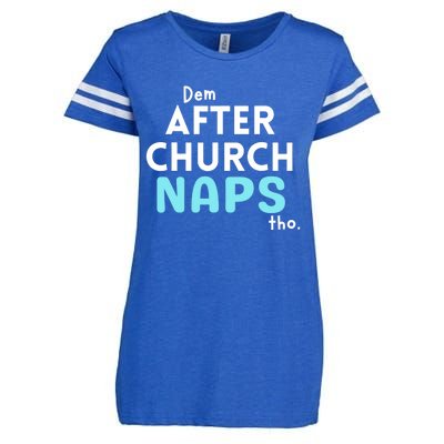 Dem After Church Naps Tho Funny Enza Ladies Jersey Football T-Shirt