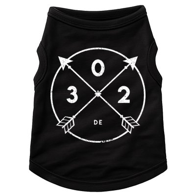 Delaware Area Code 302 State Pride Souvenir Gift Arrow Doggie Tank