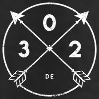 Delaware Area Code 302 State Pride Souvenir Gift Arrow Golf Towel