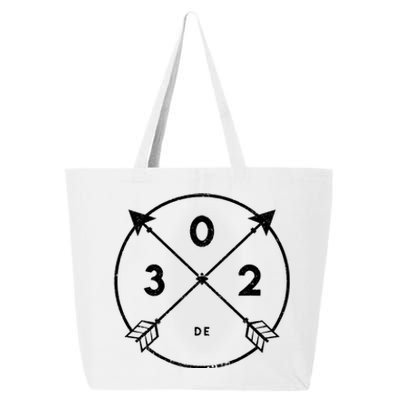 Delaware Area Code 302 State Pride Souvenir Gift Arrow 25L Jumbo Tote