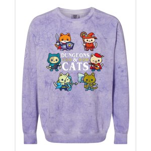 Dungeons And Cats Colorblast Crewneck Sweatshirt