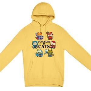 Dungeons And Cats Premium Pullover Hoodie