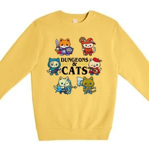 Dungeons And Cats Premium Crewneck Sweatshirt