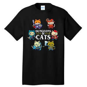 Dungeons And Cats Tall T-Shirt