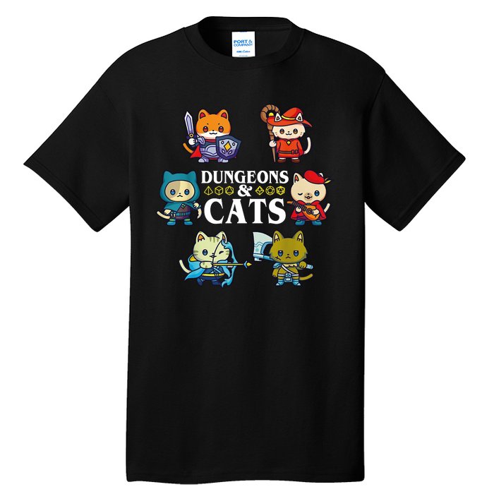 Dungeons And Cats Tall T-Shirt