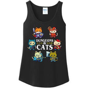 Dungeons And Cats Ladies Essential Tank