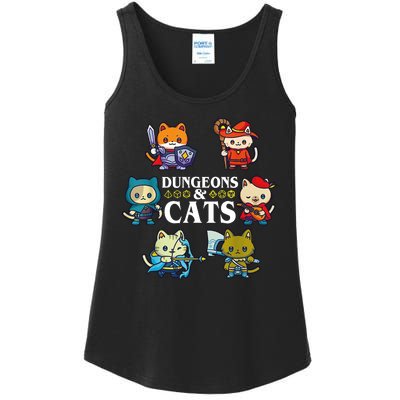 Dungeons And Cats Ladies Essential Tank