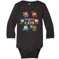 Dungeons And Cats Baby Long Sleeve Bodysuit