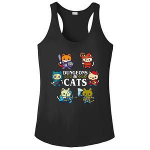 Dungeons And Cats Ladies PosiCharge Competitor Racerback Tank