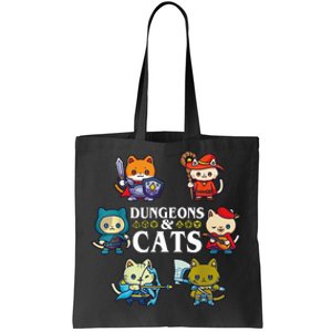 Dungeons And Cats Tote Bag