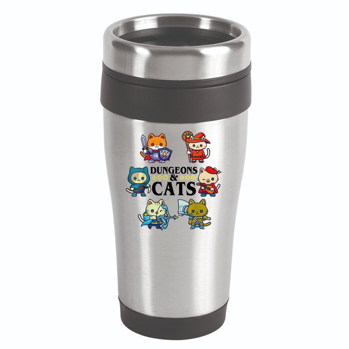 Dungeons And Cats 16oz Travel Tumbler