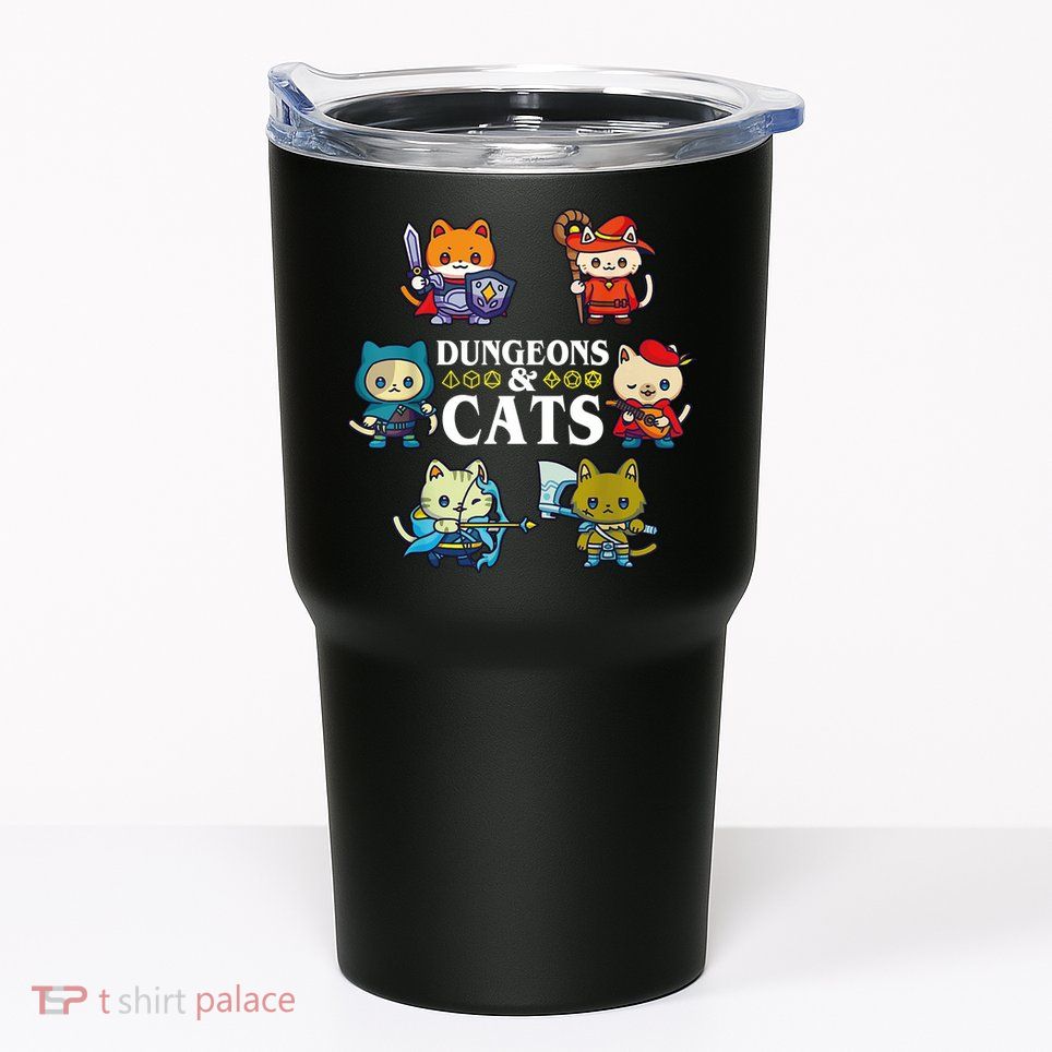 Dungeons And Cats Tumbler