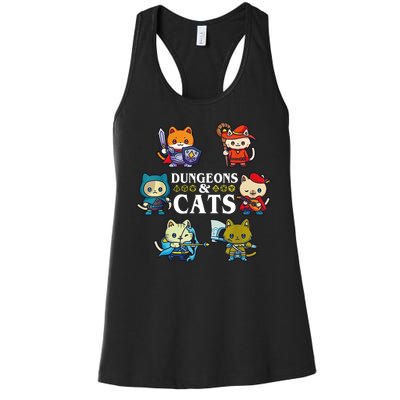 Dungeons And Cats Women's Racerback Tank