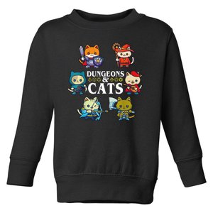 Dungeons And Cats Toddler Sweatshirt