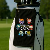 Dungeons And Cats Golf Towel