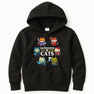 Dungeons And Cats Kids Hoodie