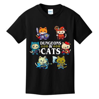 Dungeons And Cats Kids T-Shirt