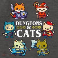 Dungeons And Cats Vector Backpack