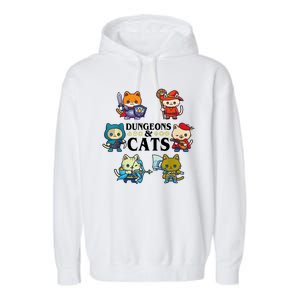 Dungeons And Cats Garment-Dyed Fleece Hoodie