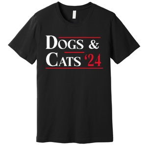 Dogs And Cats 2024 TheyRe Eating The Dogs Premium T-Shirt