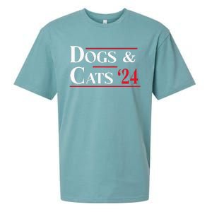 Dogs And Cats 2024 TheyRe Eating The Dogs Sueded Cloud Jersey T-Shirt