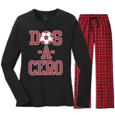 Dos A Cero Homage Women's Long Sleeve Flannel Pajama Set 