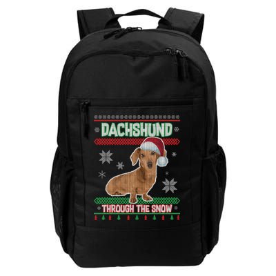 Dachshund Dog Funny Wiener Ugly Christmas Backpack