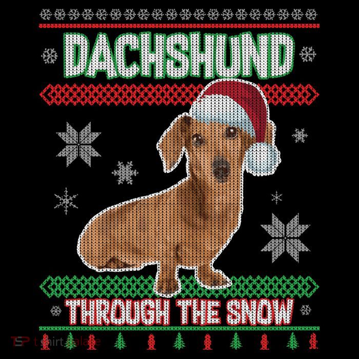 Dachshund Dog Funny Wiener Ugly Christmas Flatbill Hat