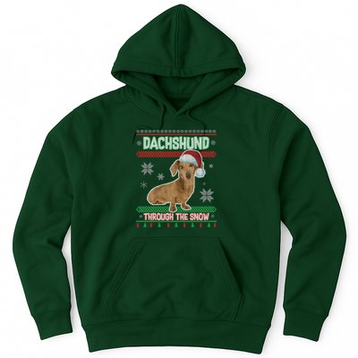 Dachshund Dog Funny Wiener Ugly Christmas Hoodie