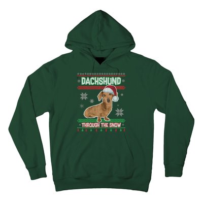 Dachshund Dog Funny Wiener Ugly Christmas Hoodie