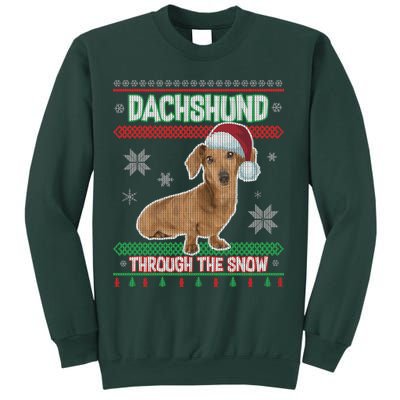 Dachshund Dog Funny Wiener Ugly Christmas Sweatshirt