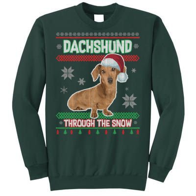 Dachshund Dog Funny Wiener Ugly Christmas Sweatshirt