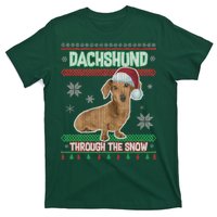 Dachshund Dog Funny Wiener Ugly Christmas T-Shirt