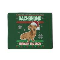 Dachshund Dog Funny Wiener Ugly Christmas Mousepad